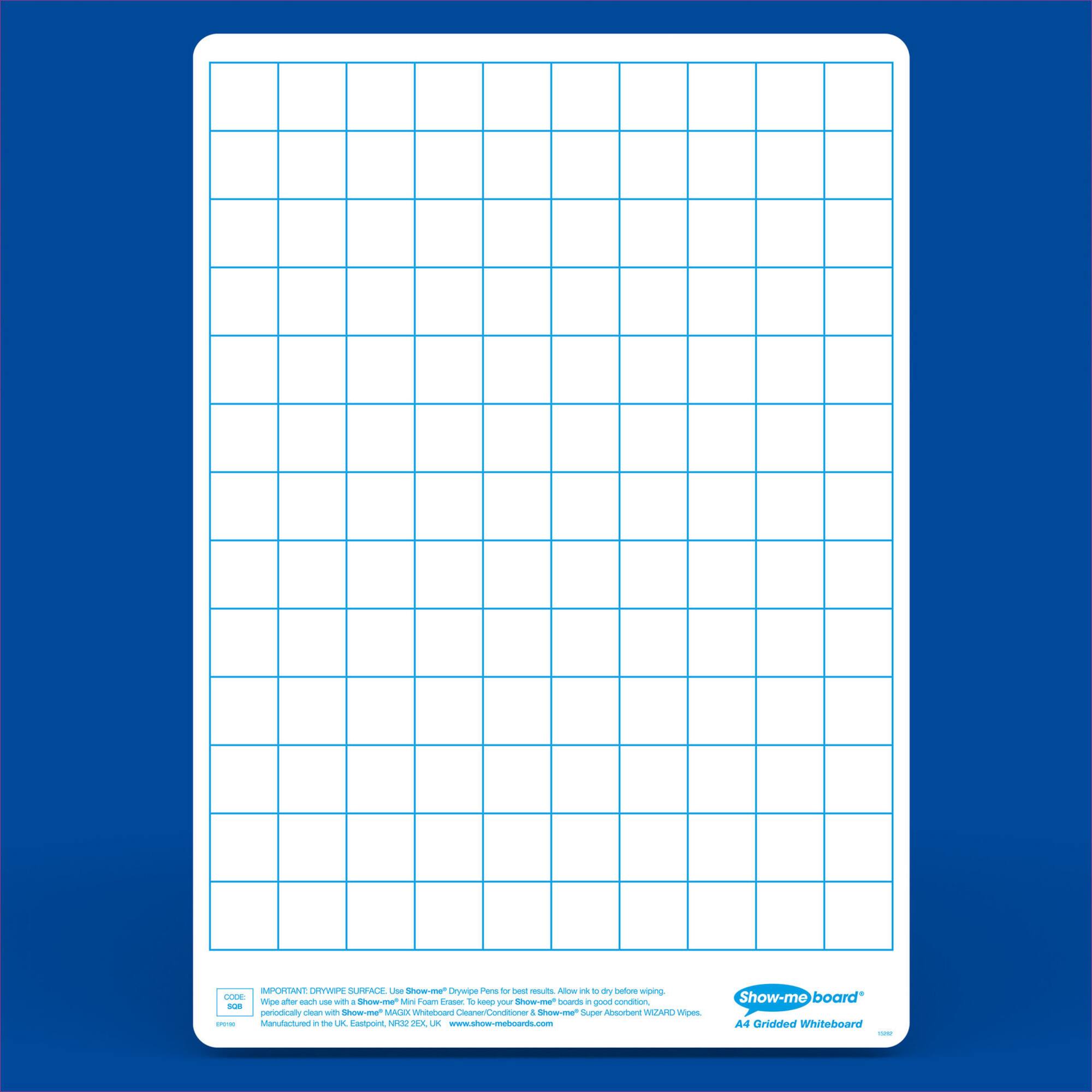 Show-me® A4 Gridded/Plain Lapboards Bulk Box Set